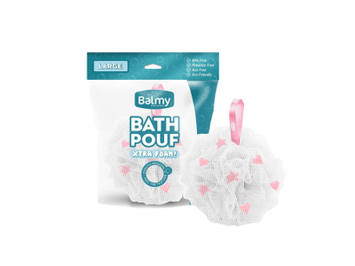 BALMY plaušinė LARGE BATH POUF, 1 vnt.