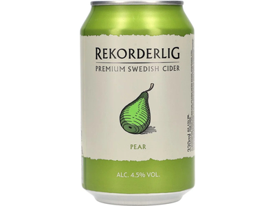 Sidras REKORDERLIG, Pear, 4,5% 0,33 l, skardinė