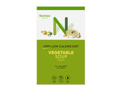 Kreminė sriuba NUTRILESS, daržovių skonio, 5 pak., 175 g