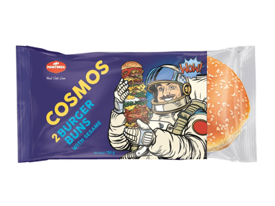 Didelės mėsainio bandelės MANTINGA su sezamais, 164 g