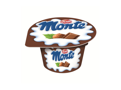 Riešutų ir šokolado desertas ZOTT MONTE, 13,3 % rieb., 150 g