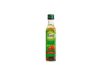 FLORIOL Rapsų aliejus su pipirais, pomidorais ir baziliku, 250 ml