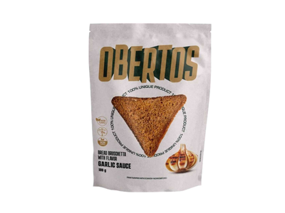 Česnakų skonio duonos traškučiai OBERTOS, 100g