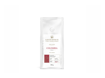 Kavos pupelės KAVOS BANKAS COLOMBIA, 500 g