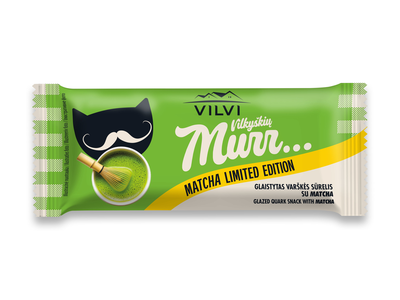 Glaistytas varškės sūrelis MURR, matcha skonio, 30%, 40 g