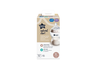 Maitinimo buteliukas mergaitei TOMMEE TIPPEE, 260ml, nuo gim, 1 vnt.