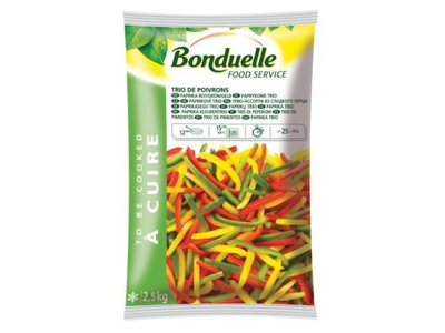 Šaldytas paprikų mišinys Trio BONDUELLE, 2,5 kg