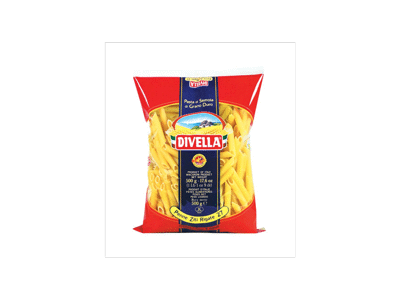 Makaronai DIVELLA PENNE ZITI RIGATE BRONZE (vamzdeliai), 500 g