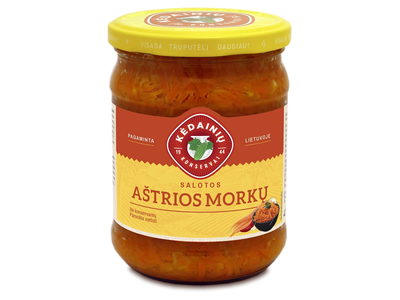 Aštr. morkų salotos KĖDAINIŲ KONSERVAI, 480 g