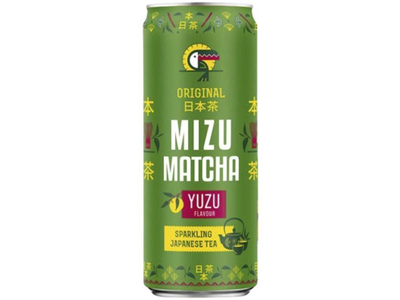 Gazuotas šaltos žalios arbatos gėrimas MIZU MATCHA, 330ml