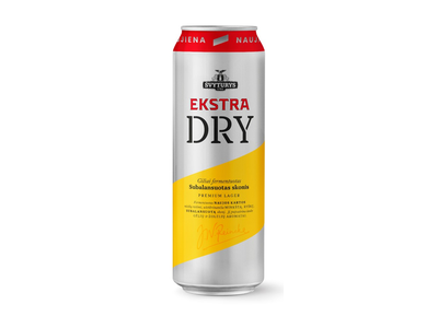 Alus ŠVYTURYS Ekstra Dry 5,0 % 0,568 l, skardinė, D