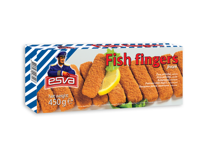 Žuvų piršteliai 50%, ESVA, 450g