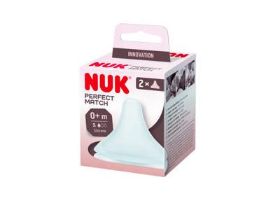 Silikoninis žindukas NUK PERFECT MATCH S;2vnt, 0+ mėn.