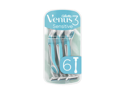 Vienkartiniai skustuvai VENUS 3 SENSITIVE, 6 vnt.