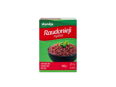 Raudonieji ryžiai SKANĖJA, 400 g