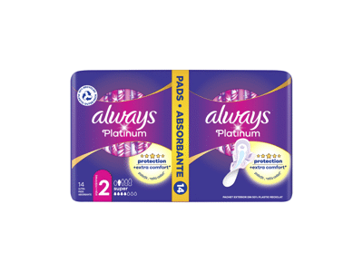 Higieniniai paketai ALWAYS Platinum Super, S2, 14 vnt.