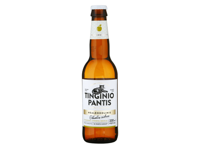 Nealkoholinis obuolių sidras TINGINIO PANTIS, 330 ml