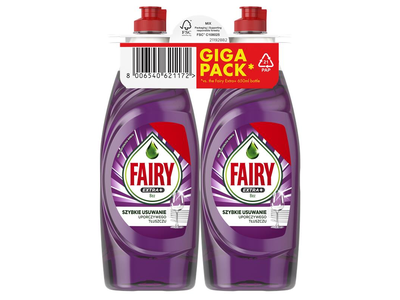 Indų ploviklis FAIRY SC Lilac, 2 x 650 ml