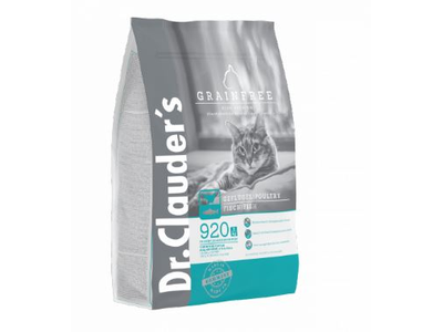 Sausas visavertis pašaras katėms DR. CLAUDER'S Grainfree, be grūdų, suaugusioms,  1,5 kg