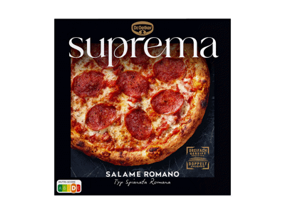 Šaldyta pica DR. OETKER SUPREMA SALAME ROMANO, 487 g