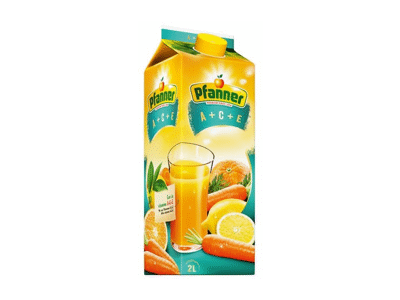 Įvairių vaisių sulčių gėrimas PFANNER ACE, 2 l