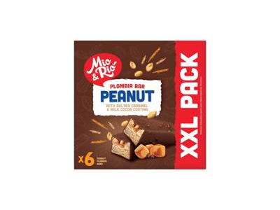 Žemės rieš. ledų bat. su sūd. kar., kakava MIO & RIO, 6 vnt., 276 g