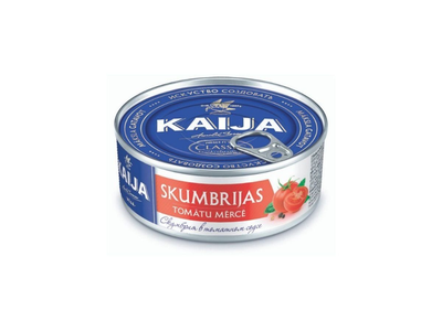 Skumbrė KAIJA, pomidorų padaže, EO, 240 g