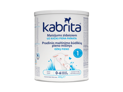 Ožkų pieno mišinys KABRITA 1, tinkamas naujagimiams, 400 g, 400 g