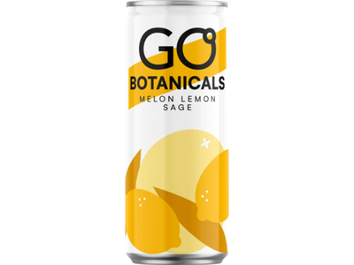 Gazuotas gaivusis gėrimas melionių, citrinų ir šalavijų skonio GO BOTANICALS, 330ml