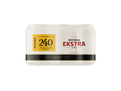 Alus ŠVYTURYS EKSTRA, 5,2%, 0,33 l x 6 vnt.