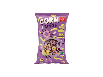 Kukurūzų užkandis CORN RINGS OHO, 100 g