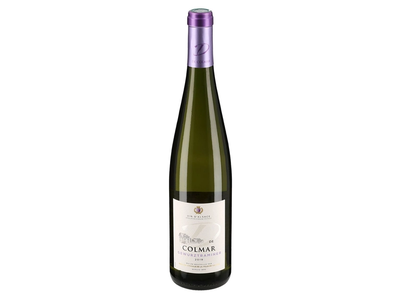 Baltasis sausas vynas Ville de Colmar Gewürztraminer A.O.C. Alsace 14%, 0,75 l