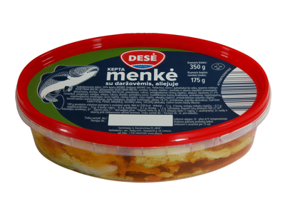 Keptos menkės su daržovėmis aliejuje DESĖ, 350 g
