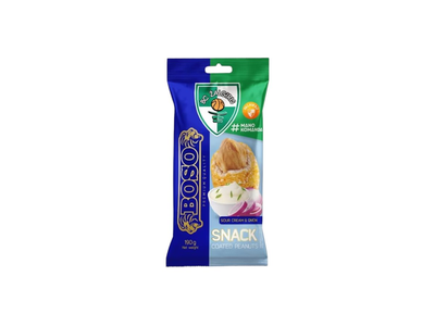 BOSO XXL SOUR CREAM & ONION žemės riešutai, 190 g