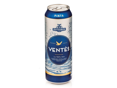 Alus ŠVYTURYS VENTĖS 5%, 568 ml