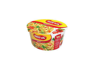 Gr. paruoš. makaronai REEVA jautienos skonio, ind., 75 g