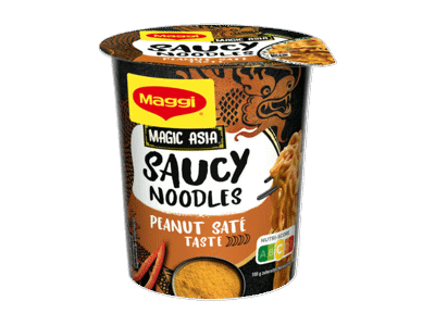 Greitai paruošiami makaronai MAGGI ASIA PEANUT SATE, 75 g