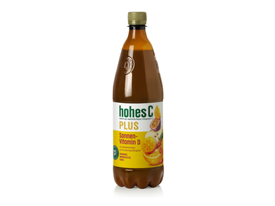 Sultys HOHES C, apelsinų, pasiflorų, 100%, su vitaminais, 1l