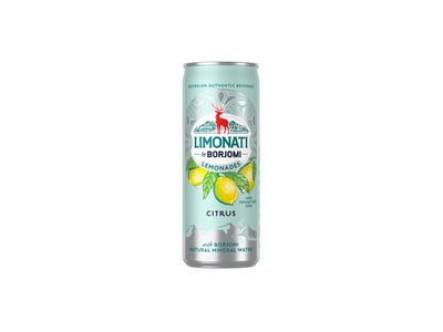Gaz.sulčių gėrim. LIMONATI by BORJOMI, citr.vais.sk., 330 ml