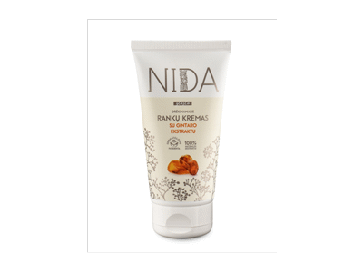 Rankų kremas NIDA su gintaro ekstraktu, 150 ml