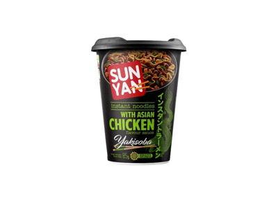 Greitai paruošiami makaronai SUN YAN YAKISOBA, vištienos sk., 85 g