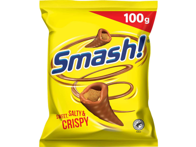 Kukurūzo užkandis su pieniniu šokoladu SMASH, 100g