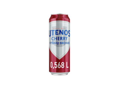 Alaus kokteilis UTENOS, vyšnių skonio, 568 ml