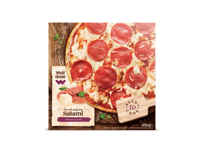 Šaldyta pica Salami, WELL DONE 370g, 370 g
