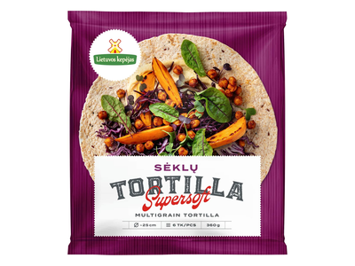 Daugiagrūd. tortilijos LIETUVOS KEPĖJAS, 360g