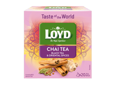 Aromatizuota juodoji LOYD arbata CHAI, 36 g