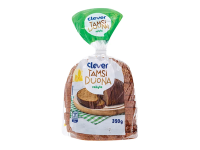Tamsi raikyta duona CLEVER, 390 g