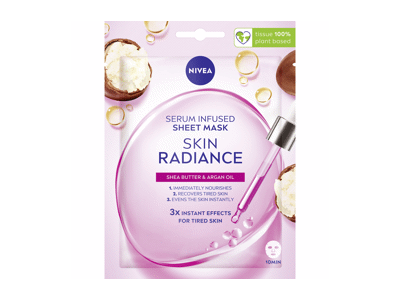 Lakštinė veido kaukė NIVEA SKIN RADIANCE, 1 vnt.