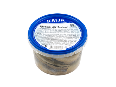 Silkės filė KAIJA "GARDUMS", aliejuje, 480 g