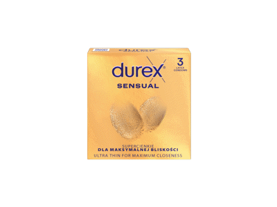 Prezervatyvai DUREX SENSUAL, 3 vnt.